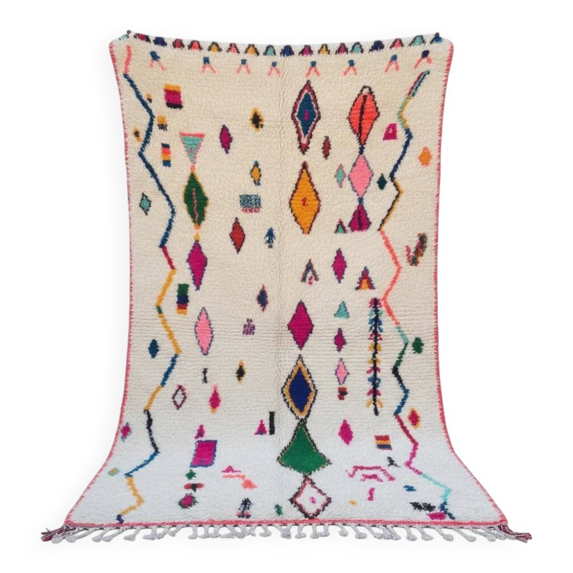 Colourful Moroccan rug in Azilal style