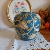 Vase boule vintage  en grès vernissé