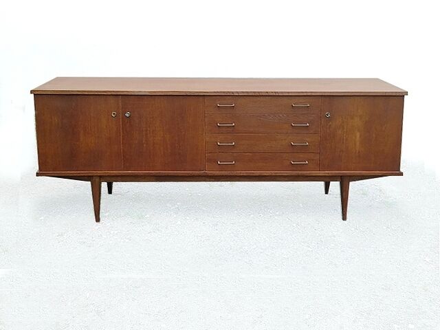 1950s solid wood sideboard
