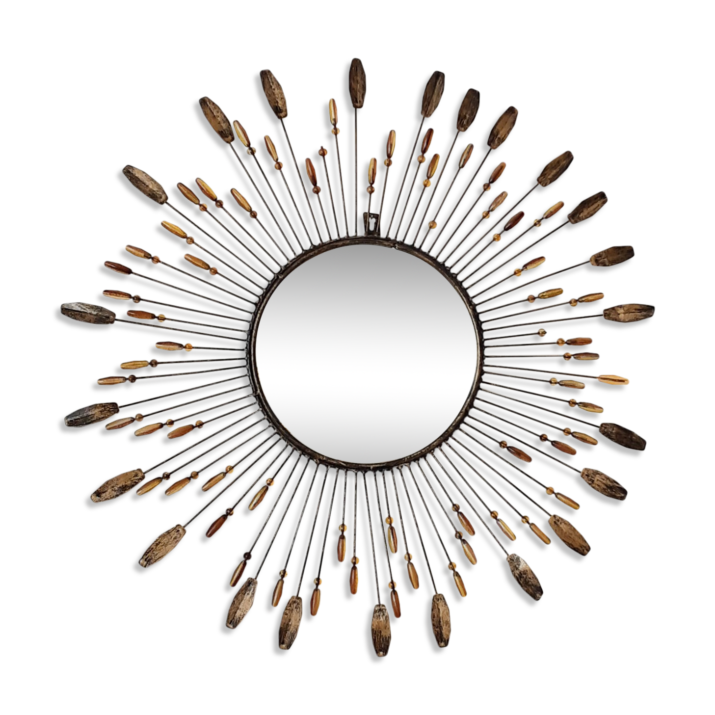 Metal sun mirror