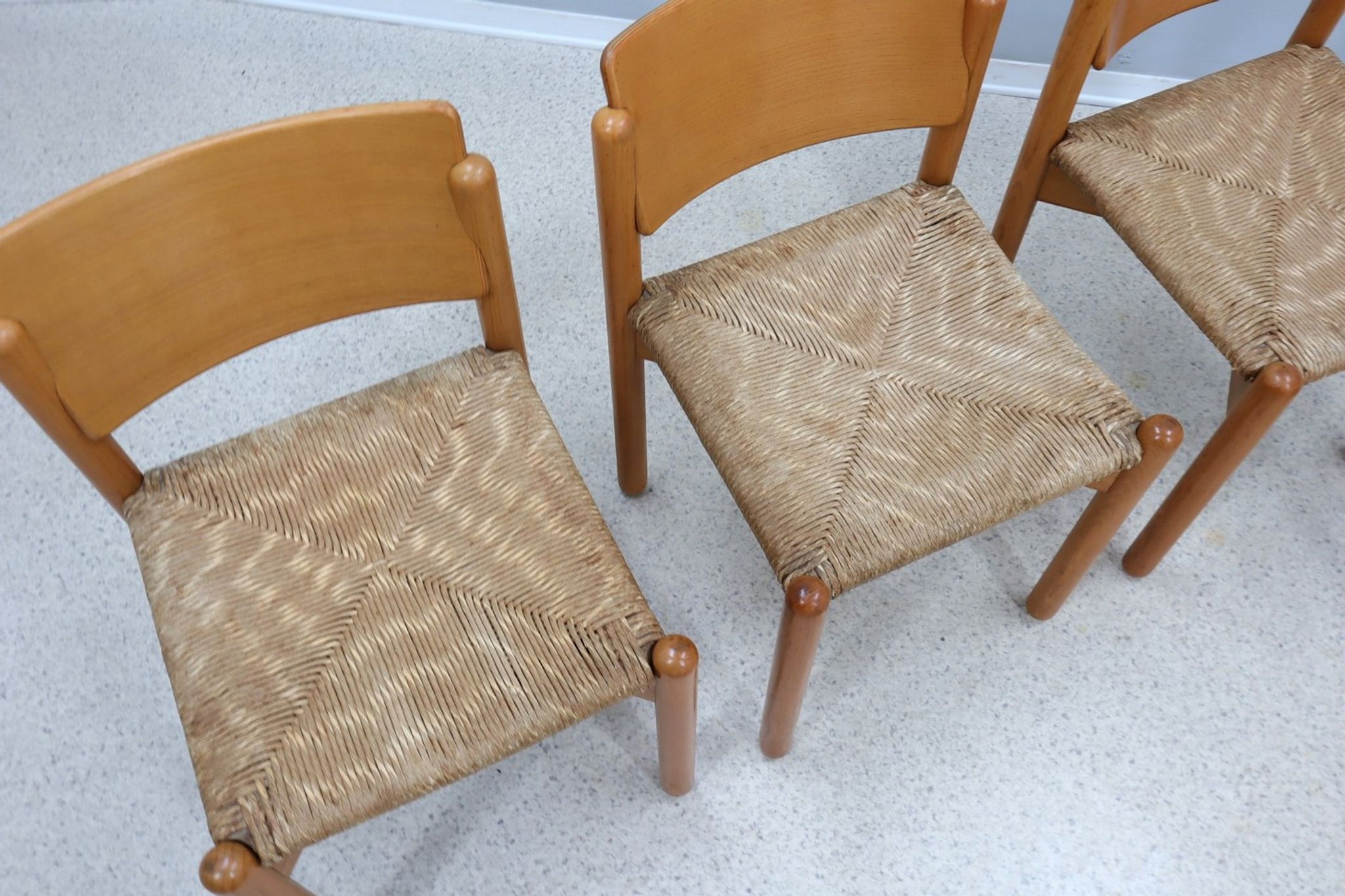 Vintage original set of 4 dining chairs