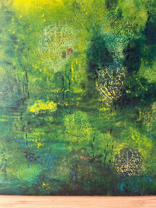 Moderne abstrait, « Monde des Profondeurs », signé Diamanne 2009