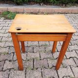 School desk with varnished chair