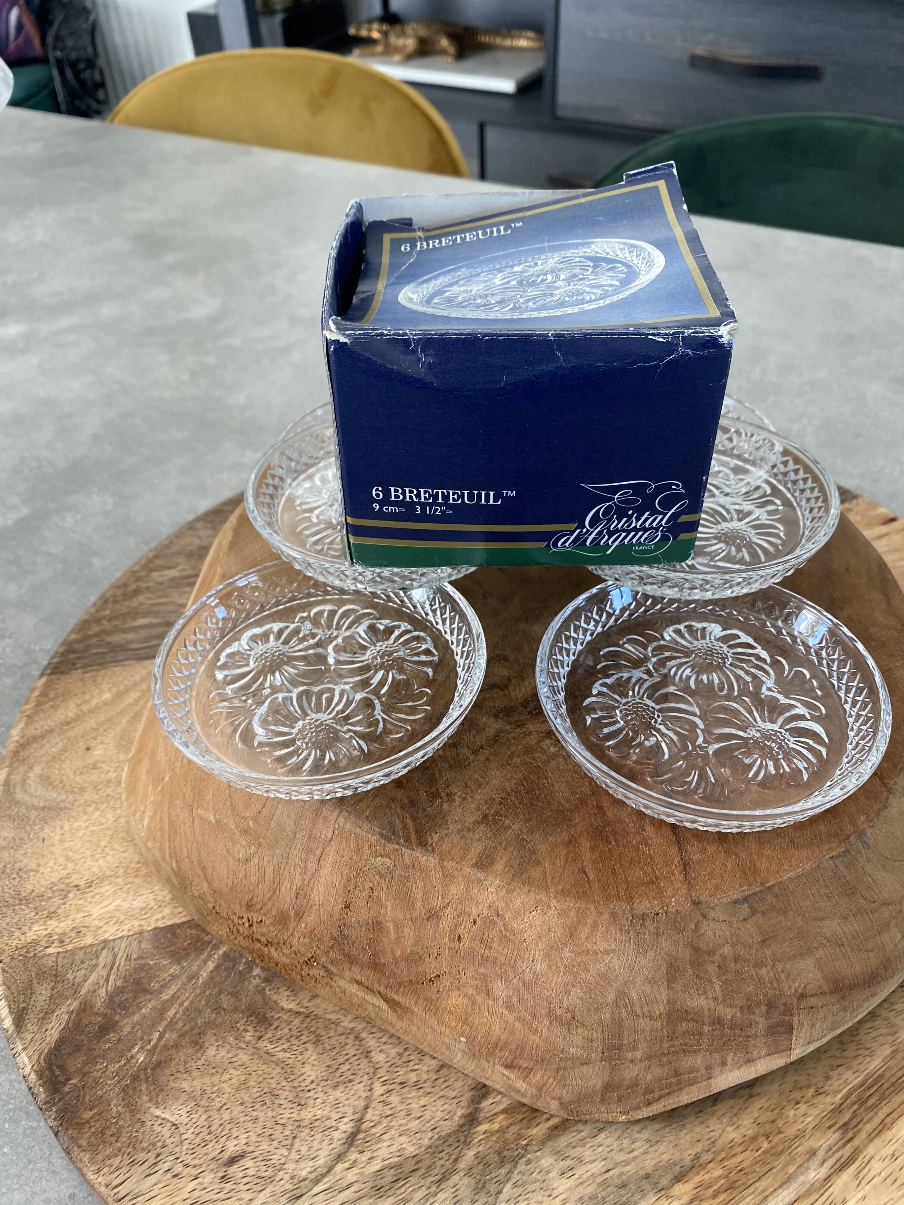 Vintage coaster crystal of arques
