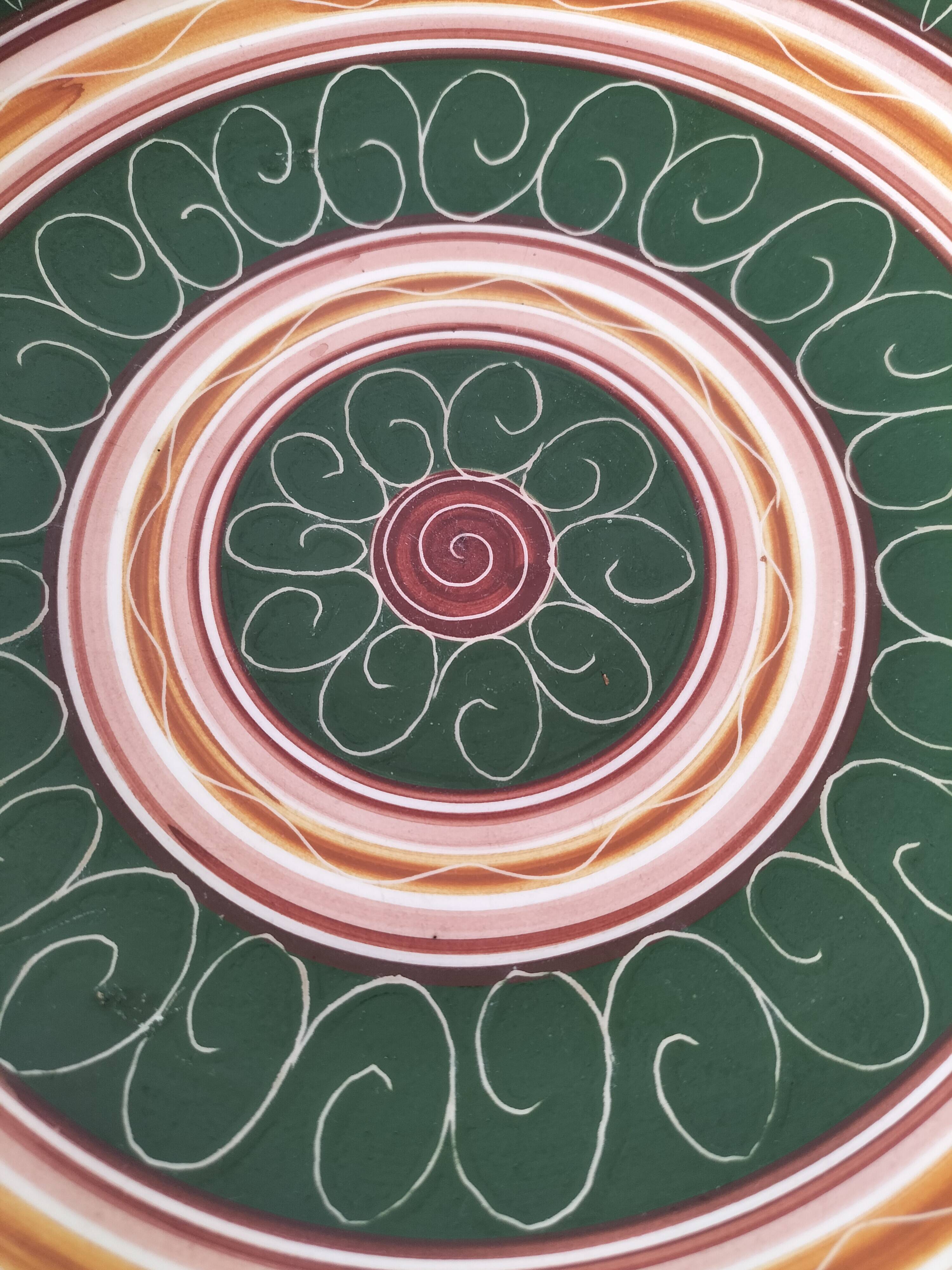 Handmade soup plate – Gruyère pottery – 1950s–70s