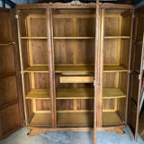 Armoire bois vintage art déco miroir