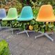 Série de 4 chaises de Eames éditionHerman Miller
