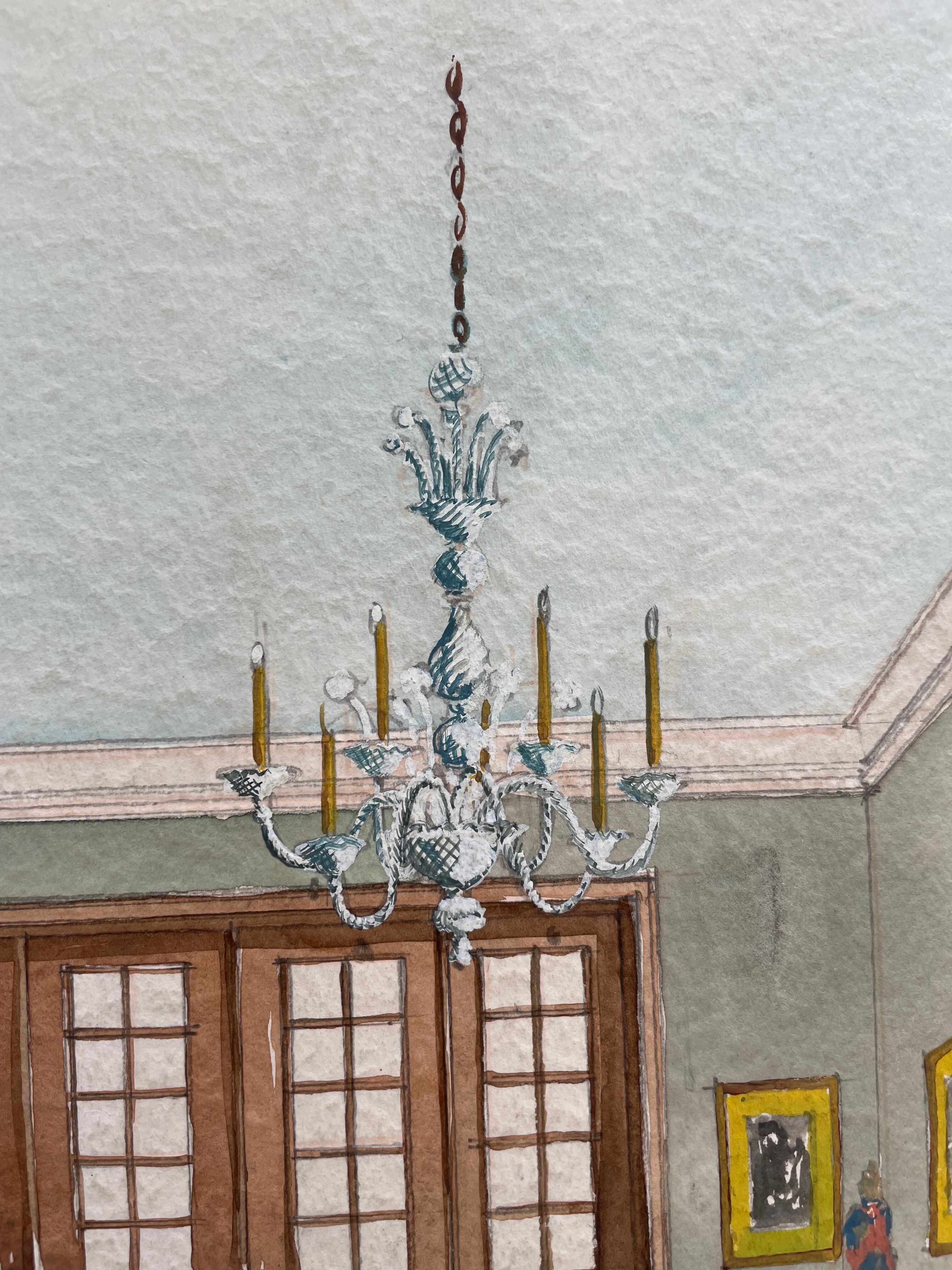 Decorative art painting interior architecture nineteenth century