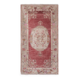 Vintage Turkish Oushak Rug Handwoven 113x207 cm