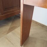 Headboard – console – sideboard – art deco – 2 doors – 2 niches in solid walnut e