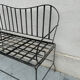 Canapé de jardin ancien pliant en fer forgé – style français