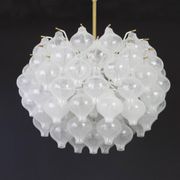 Glass Tulipan chandelier by Kalmar, Austria, 1960s