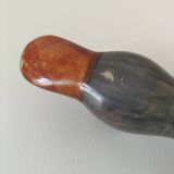 Vintage Mexican ceramic duck hand decorated