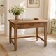 Square farmhouse table in solid oak.