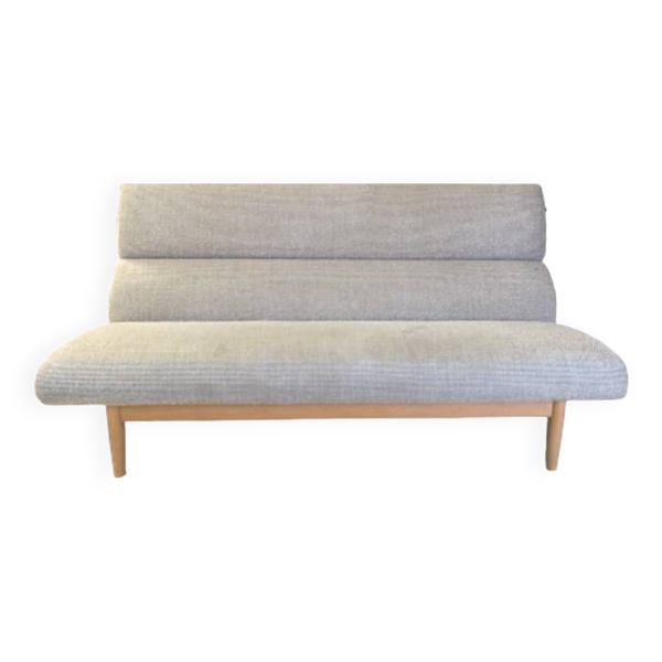 Banquette scandinave vintage, Canapé scandinave en teck des années 60, 70