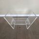 Table basse en verre et plexiglas 1970