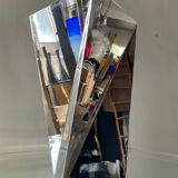 Decorative stainless steel vase