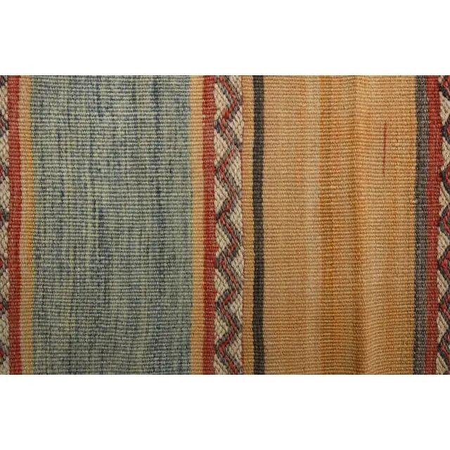 1970s Vintage Turkish Oushak Handmade Wool Cotton Orange Runner Rug 83x284