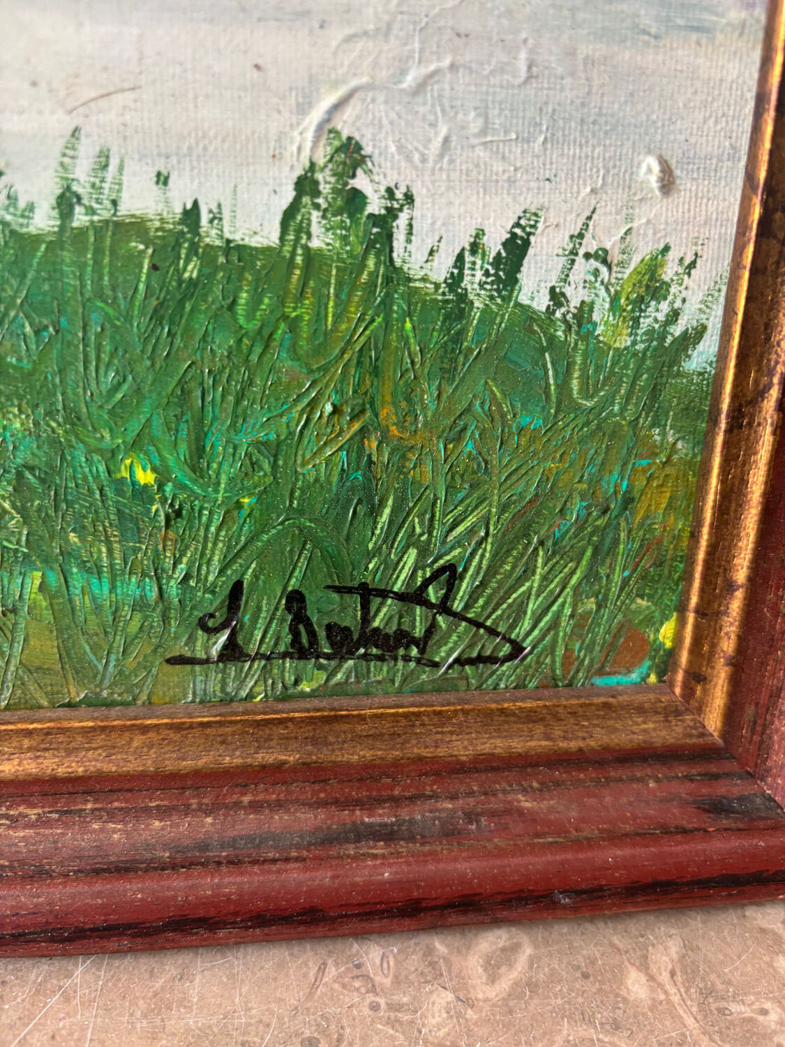 Autumn landscape signed