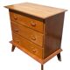 oak commode with tapered legs 1950