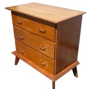 oak commode with tapered legs 1950