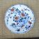 Vintage ceramic dessert plate from Gien – rooster & peonies design