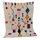 Handmade moroccan berber carpet 128x 104 cm