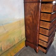 Chiffonnier grande commode en acajou époque xixème
