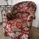 Velvet toad armchair