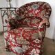Fauteuil crapaud en velours