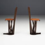 Industrial Wabi Sabi Primitive Chairs, France, 1950s