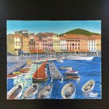 Tableau port de St Tropez