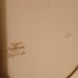 Digoin Sarreguemines dish numbered rustic model