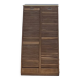 Double curtain filing cabinet