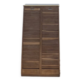 Double curtain filing cabinet