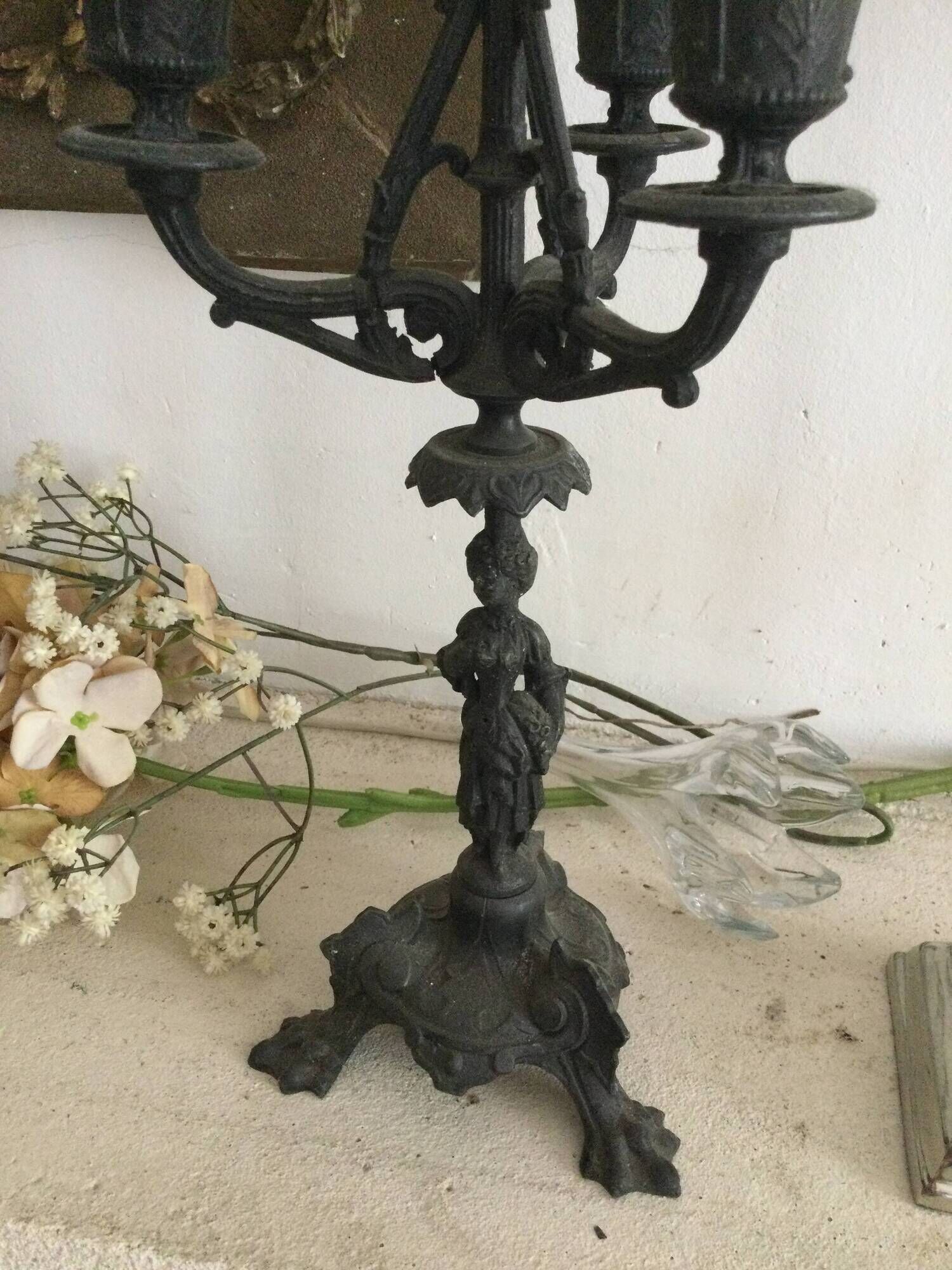 Pair of antique candlesticks