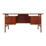 Teak desk, Danish design, 1970s, manufacture: Omann Jun