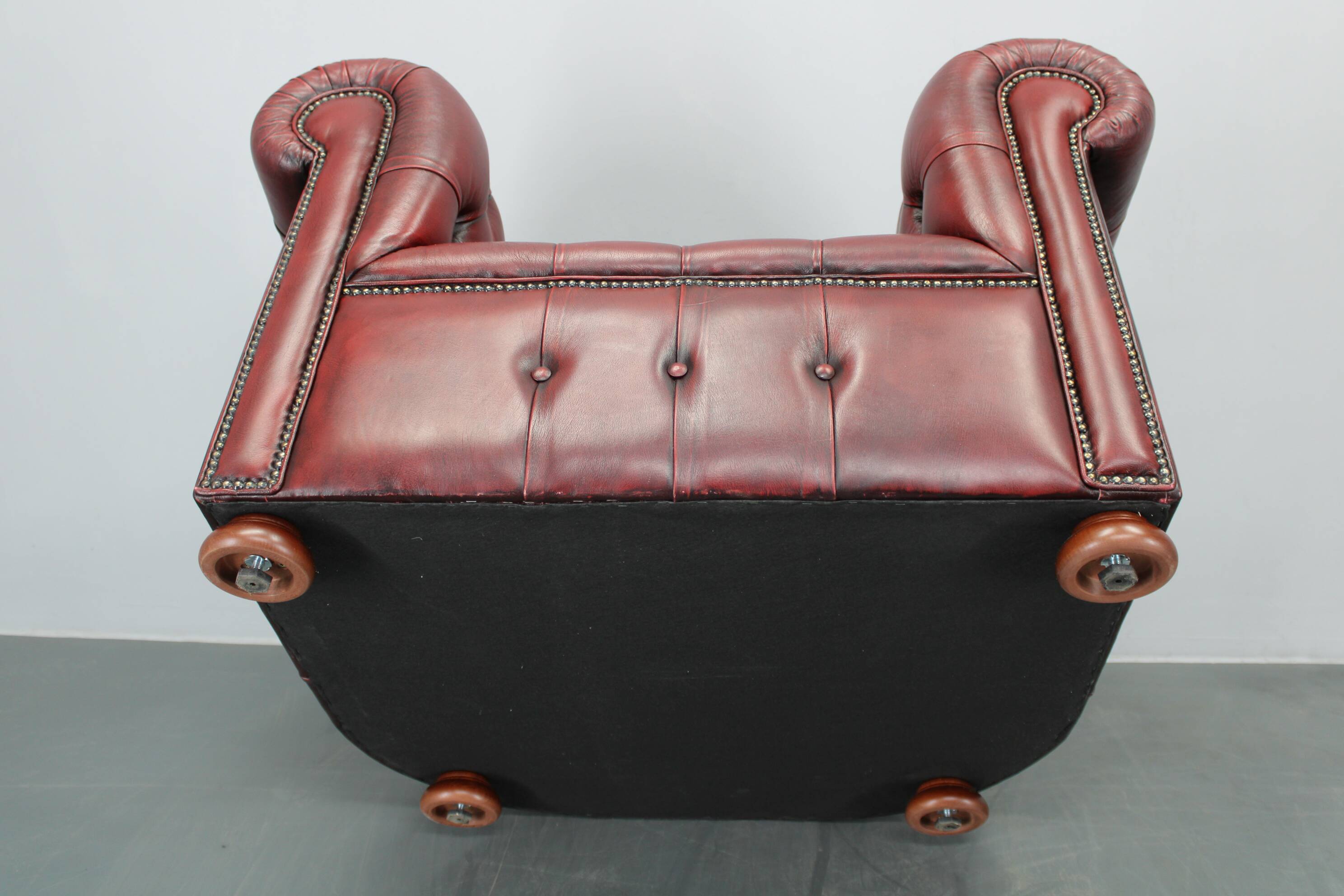 Fauteuil en cuir vintage, Tchécoslovaquie