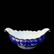 large old centerpiece, ARPO porcelain made in Romania, midnight blue and gold