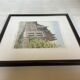 Tableau lithographie maisons typiques signée et numérotée