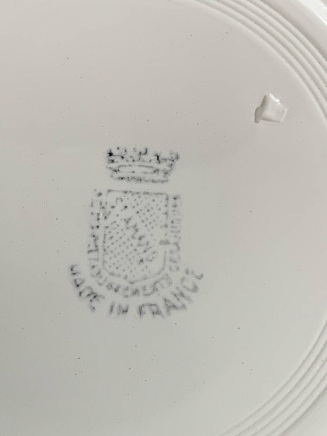 10 antique St Amand deep plates