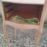 Pair of antique wooden bedside tables in Louis XV style.