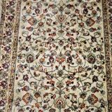 Old Kashmir rug. silk. 150 x 68 cm.