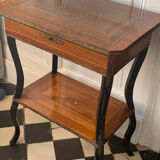 Napoleon 3 marquetry and bronze side table