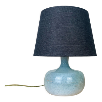 Lampe figue céramique bleue
