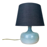 Lampe figue céramique bleue