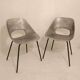 Four chairs 1953 Tonneau model design by Pierre Guariche Co.