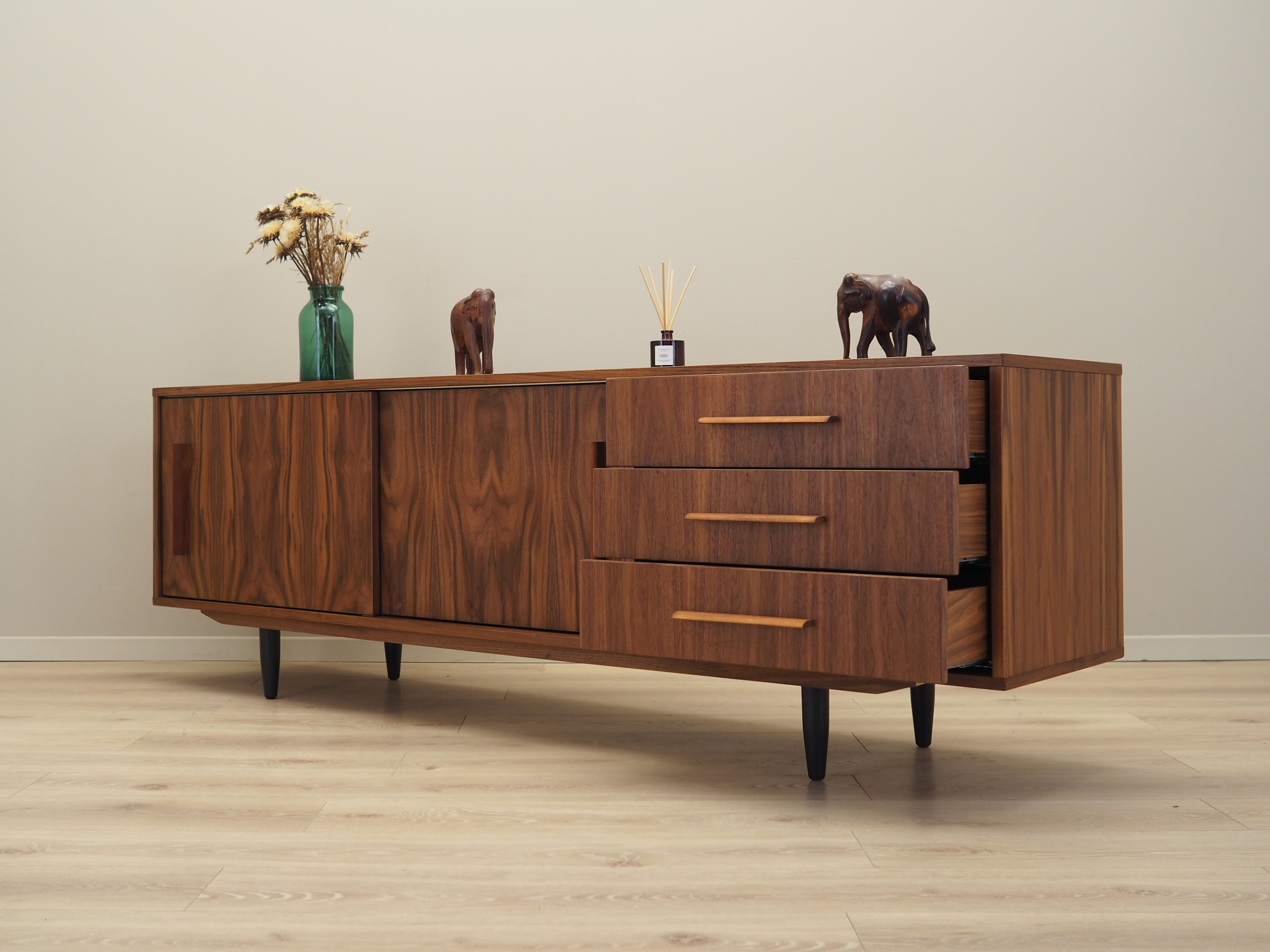 Walnut sideboard, Danish design, 1990s, production: Denmark