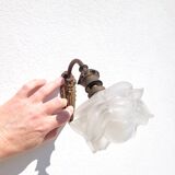 Pair of antique gilded wall lamps