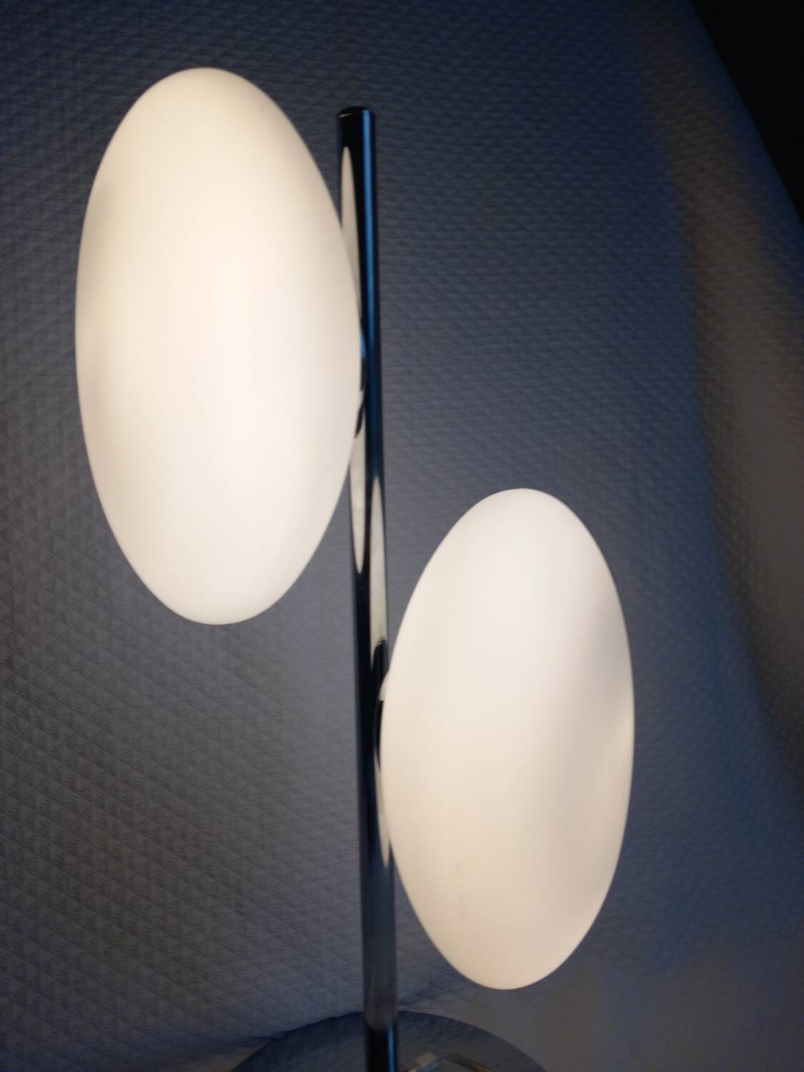 Italian design lamp Fabas Luce – Double adjustable pebble – Chrome &